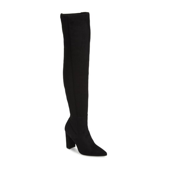 Steve Madden Everly Over the Knee Boots in Black Color and size US 9.5 NEW - Picture 1 of 9